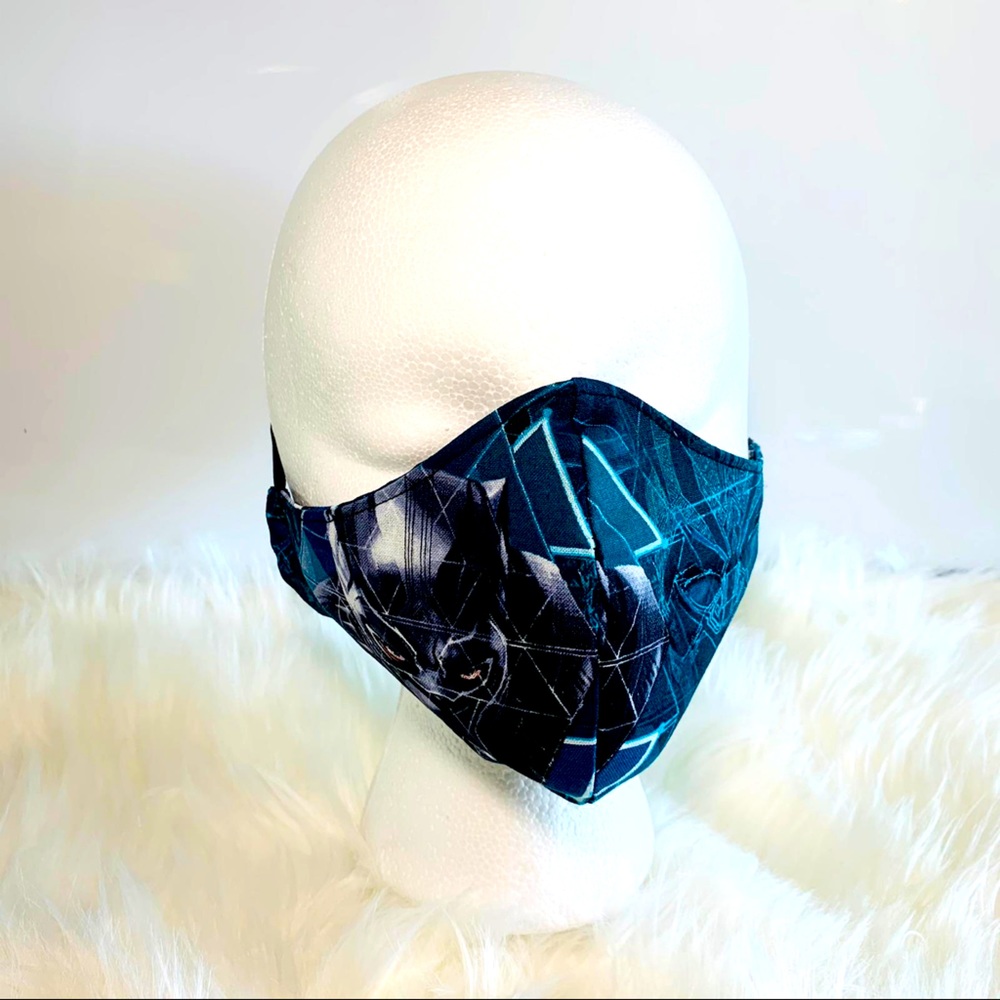 Handmade Face Mask Black Panther